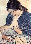 Stanislaw Wyspianski Motherhood, Germany oil painting artist